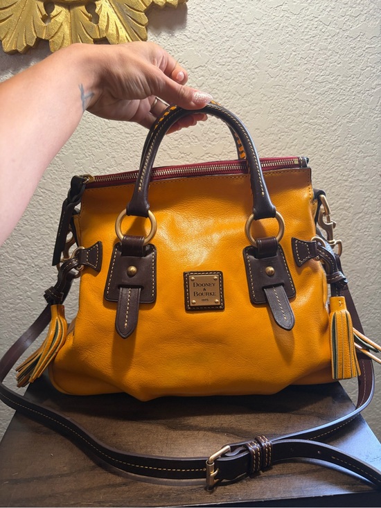 Dooney & Bourke Handbags - Dooney and Bourke Florentine Stanwich Satchel - Yellow & Brown